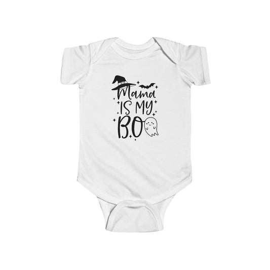 Mama is My Boo Infant Fine Jersey Bodysuit, Boo Halloween Baby Outfit, Cute and Cozy Baby Boy or Girl Onesie