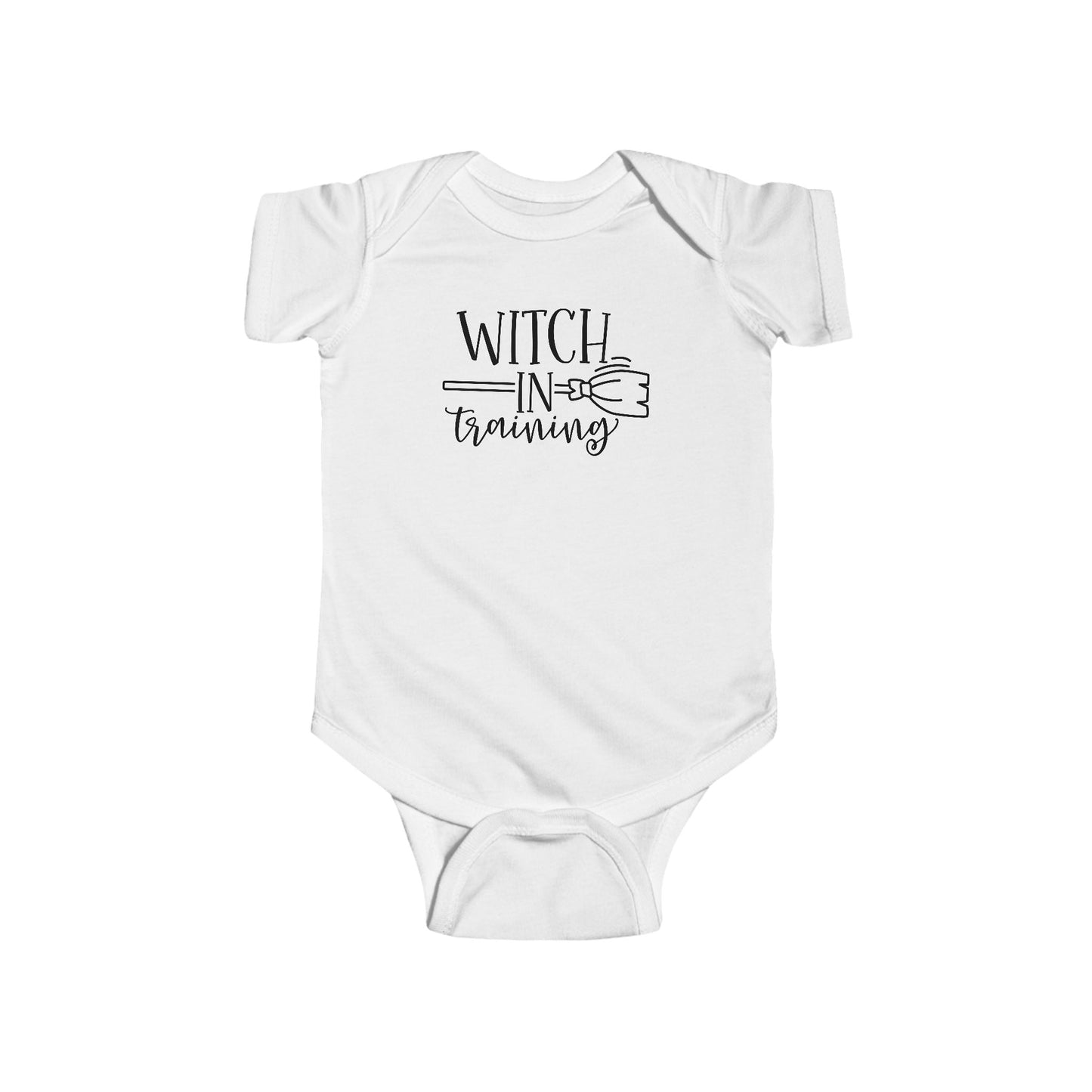 Witch in Training Infant Fine Jersey Bodysuit, Baby Gift, Cute Fall Baby Clothes, Halloween Onesie for an Autumn Witch