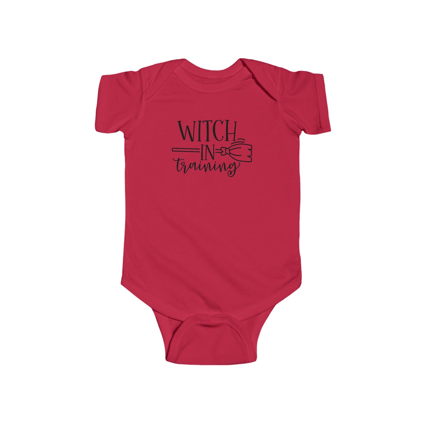 Witch in Training Infant Fine Jersey Bodysuit, Baby Gift, Cute Fall Baby Clothes, Halloween Onesie for an Autumn Witch