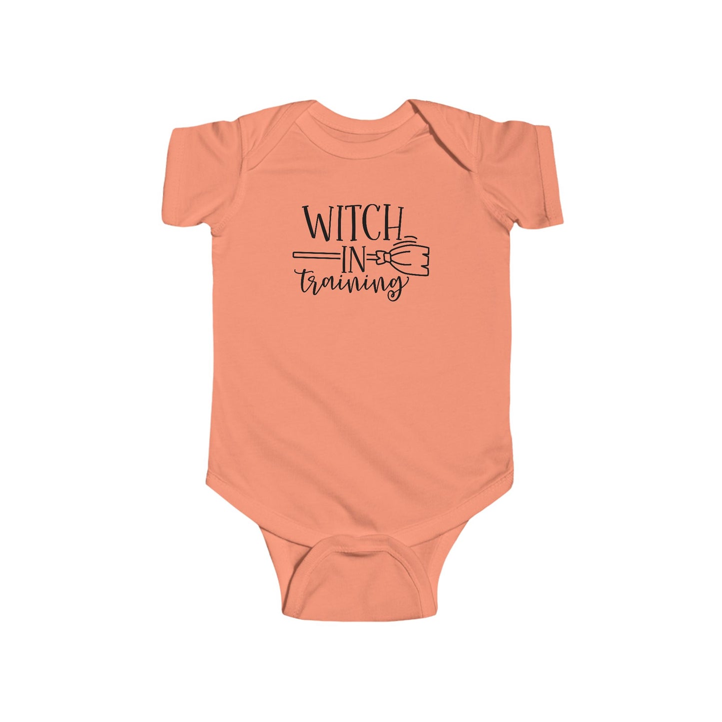 Witch in Training Infant Fine Jersey Bodysuit, Baby Gift, Cute Fall Baby Clothes, Halloween Onesie for an Autumn Witch