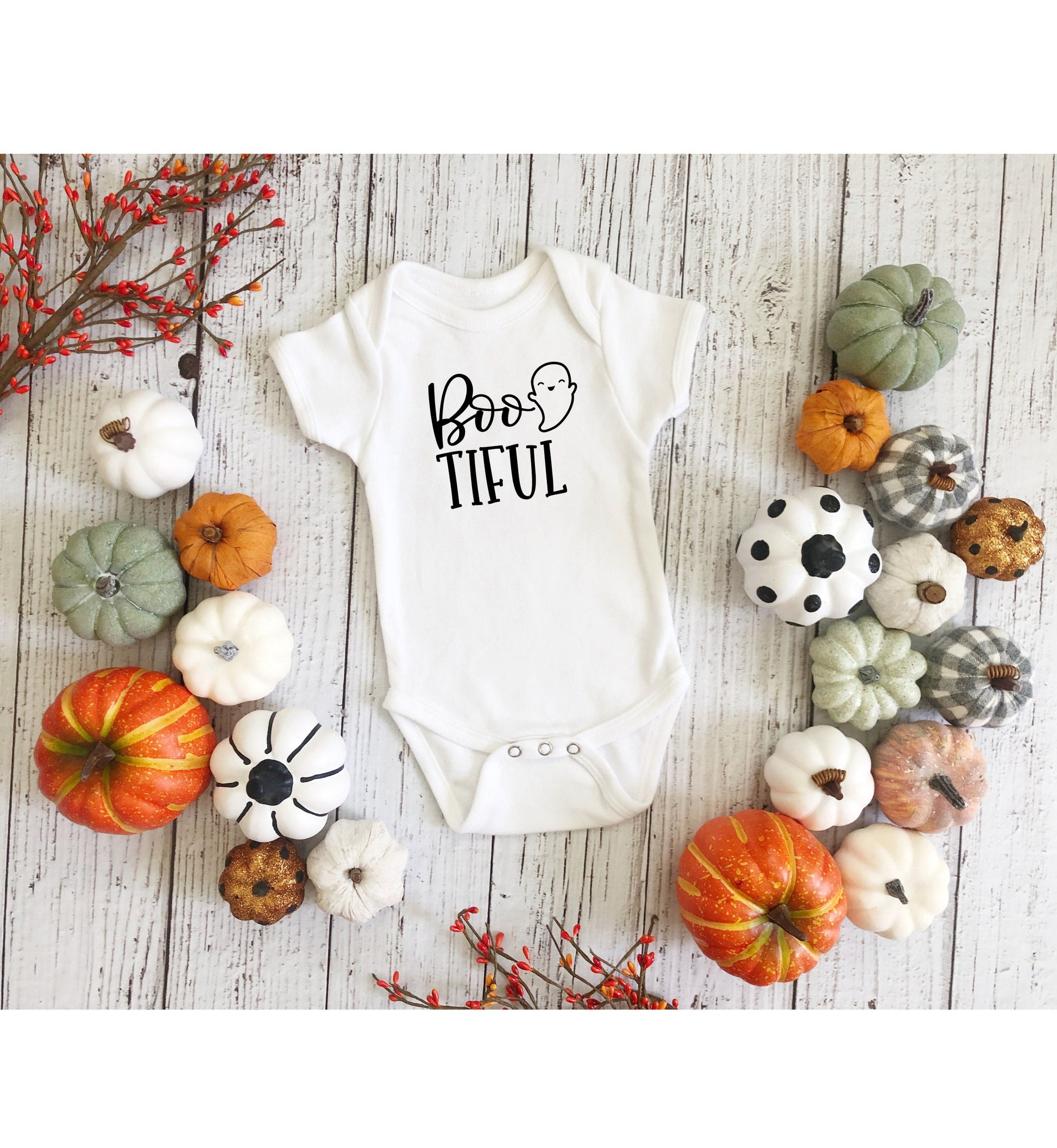 Bootiful Infant Fine Jersey Bodysuit, Cute and Cozy Autumn Baby Onesie, Fall Bodysuit Baby Shower Gift