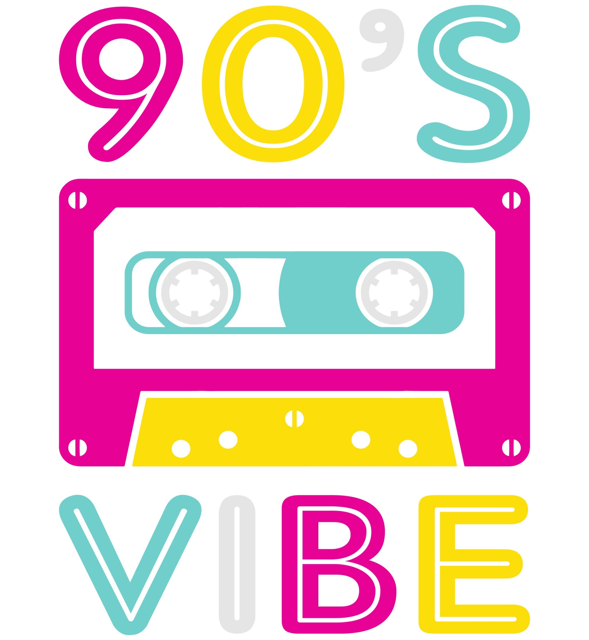 90's Vibe Unisex Jersey Short Sleeve Tee, Fluorescent Neon Retro 90's T-Shirt for Men or Women, 90's Nostalgia Rap Tee